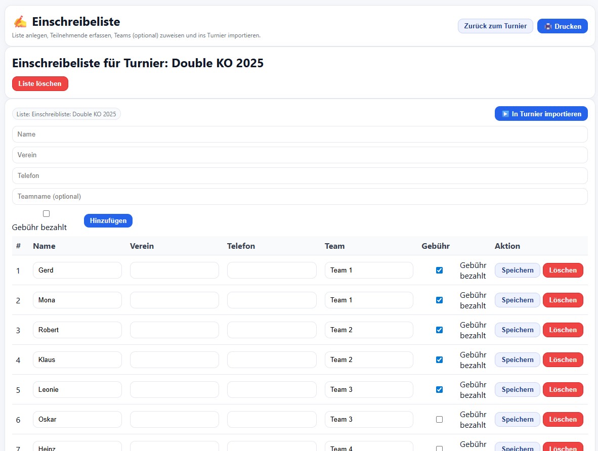 Double Elemination Boule Spiel Bild 3